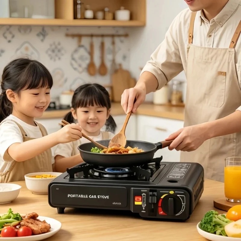 Home Cooking Channel - Fornello a Cassetta Portatile Antivento, Leggero,