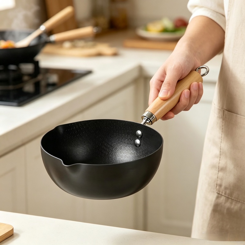 Dosa Pan Iron - Wok a fondo piatto non rivestito,