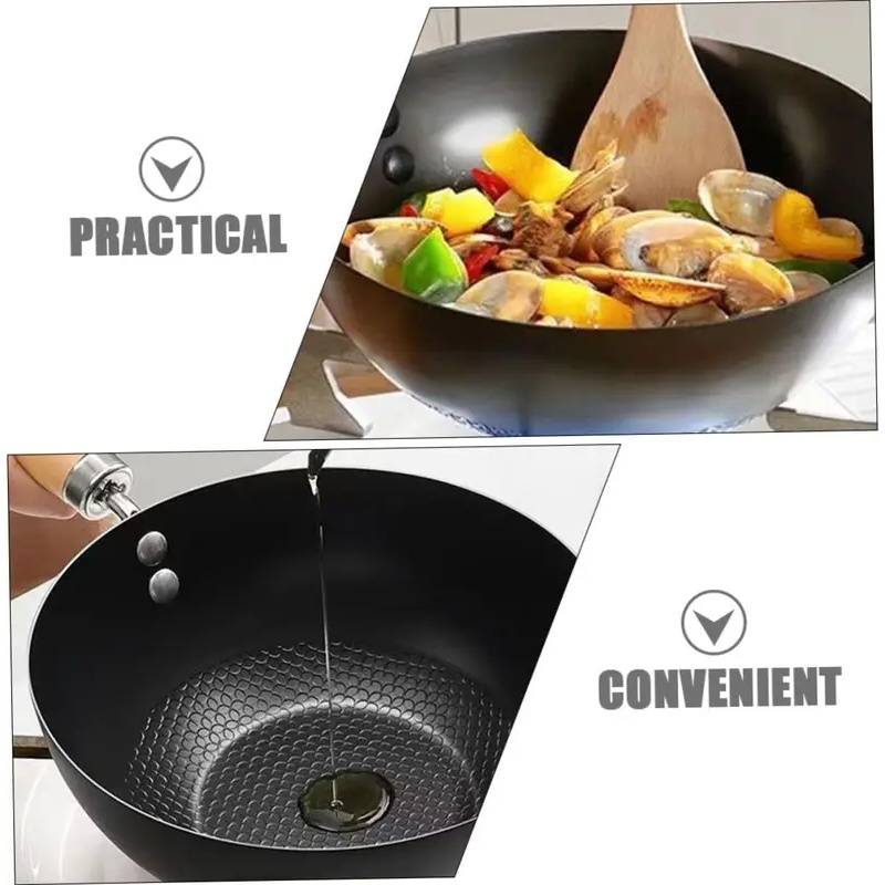 Wok a fondo piatto non rivesti - Dosa Pan Iron recensione e prezzo