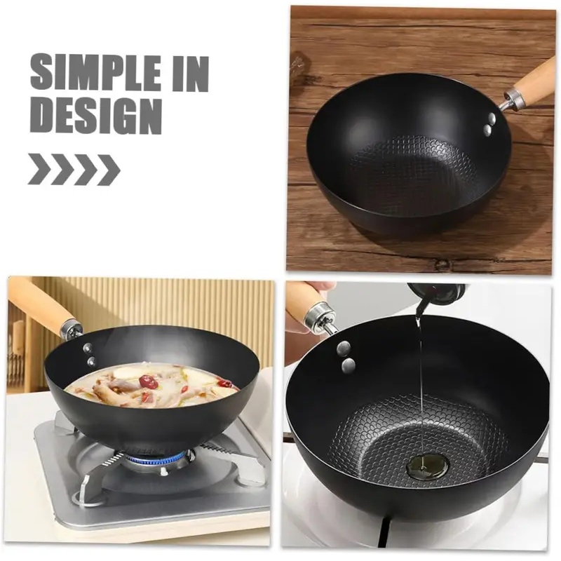 Wok a fondo piatto non rivesti - Dosa Pan Iron recensione e prezzo